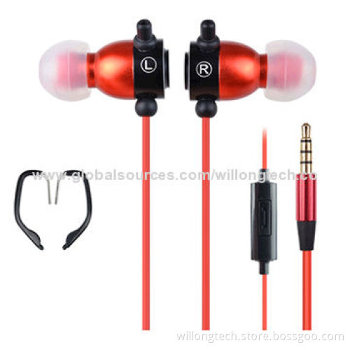 Meatl Earphones for Sports, Clip-on and Waterproof Design, Comfortable to Wear